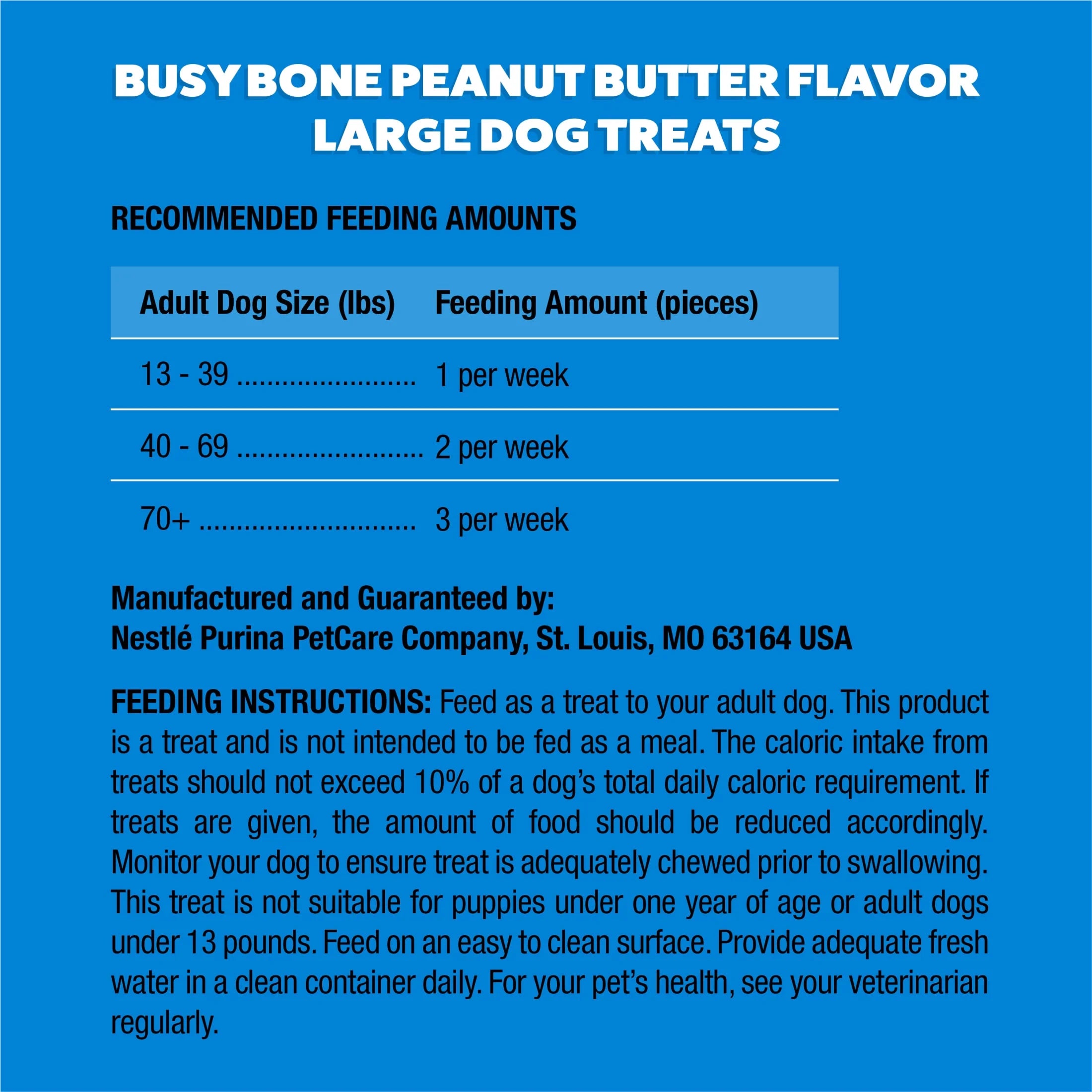 Purina  , Long Lasting Small/Medium Breed Adult Dog Chews, Peanut Butter Flavor, 21 Oz. Pouch