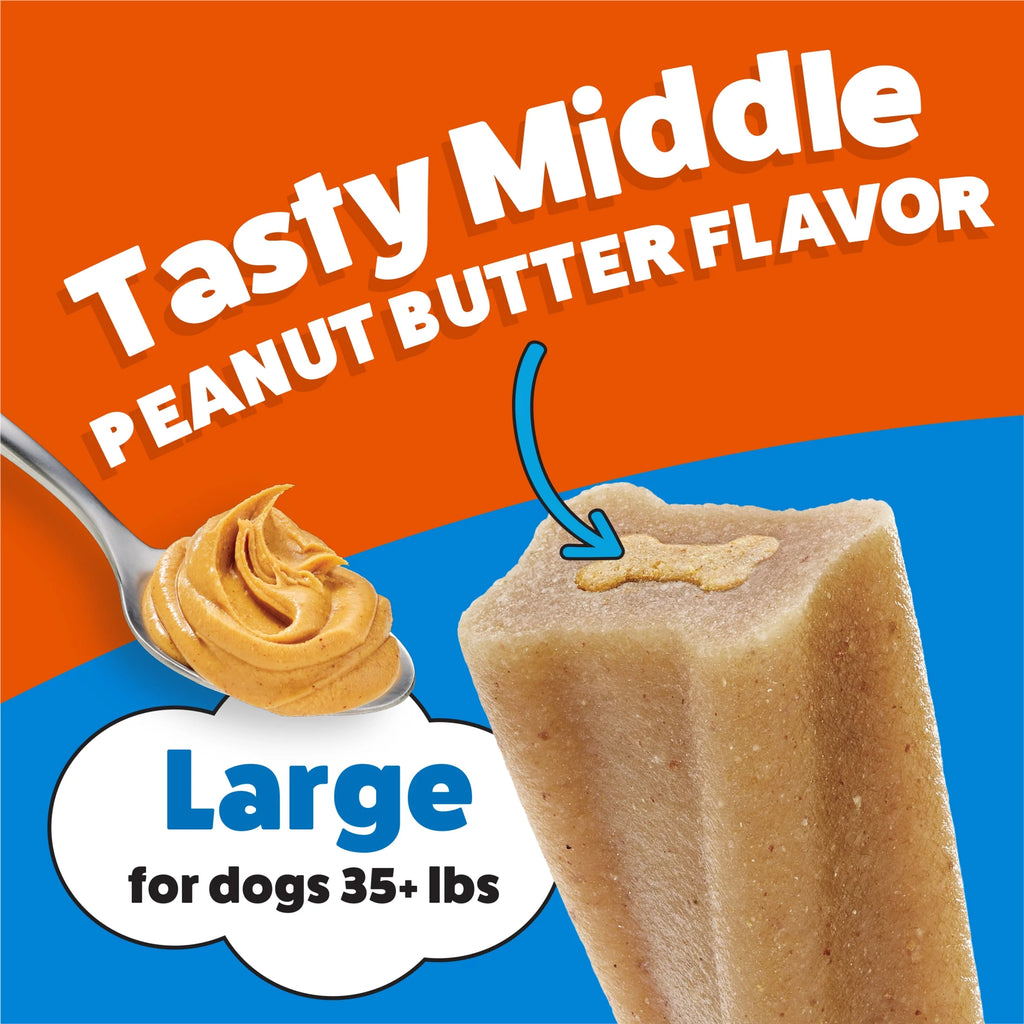 Purina  , Long Lasting Small/Medium Breed Adult Dog Chews, Peanut Butter Flavor, 21 Oz. Pouch