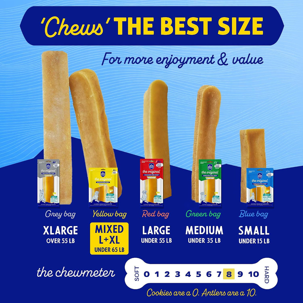 Bacon Yak Cheese Dog Chews, the Better-For-You Chew, 100% Natural Long Lasting, Healthy Dog Treats, Lactose & Grain Free, Protein Rich, for Dogs 65 Lbs & Smaller, 4-Count