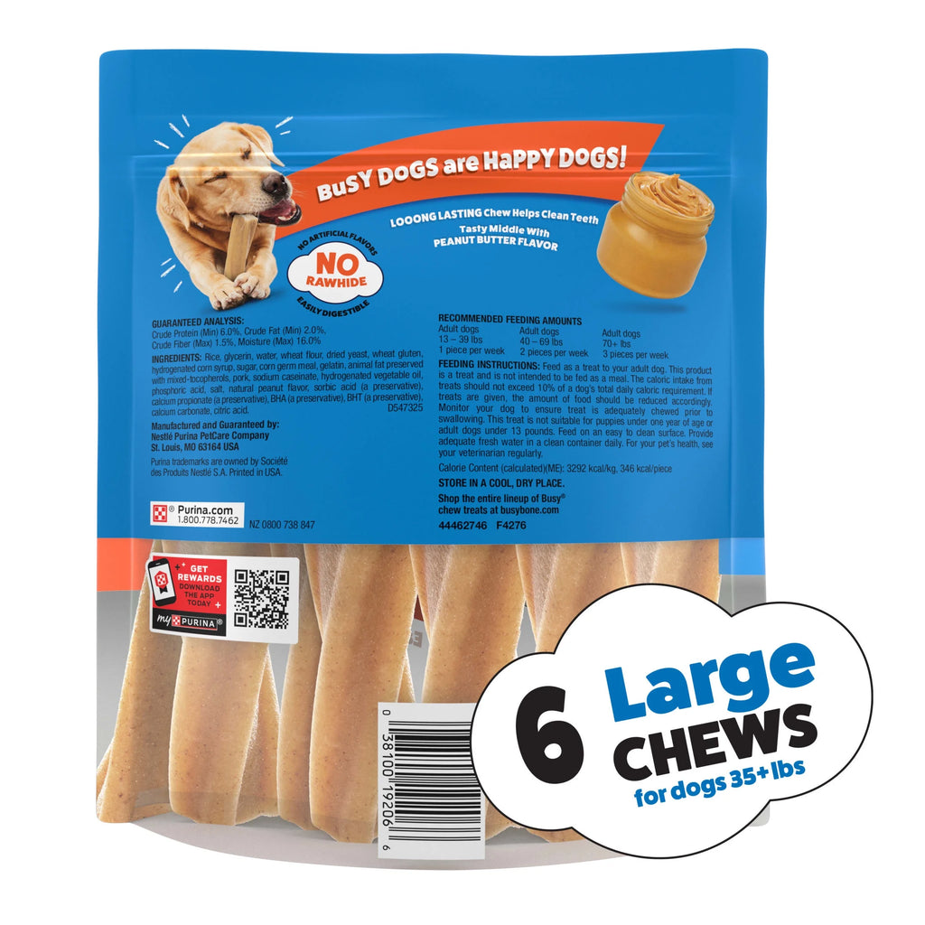 Purina  , Long Lasting Small/Medium Breed Adult Dog Chews, Peanut Butter Flavor, 21 Oz. Pouch