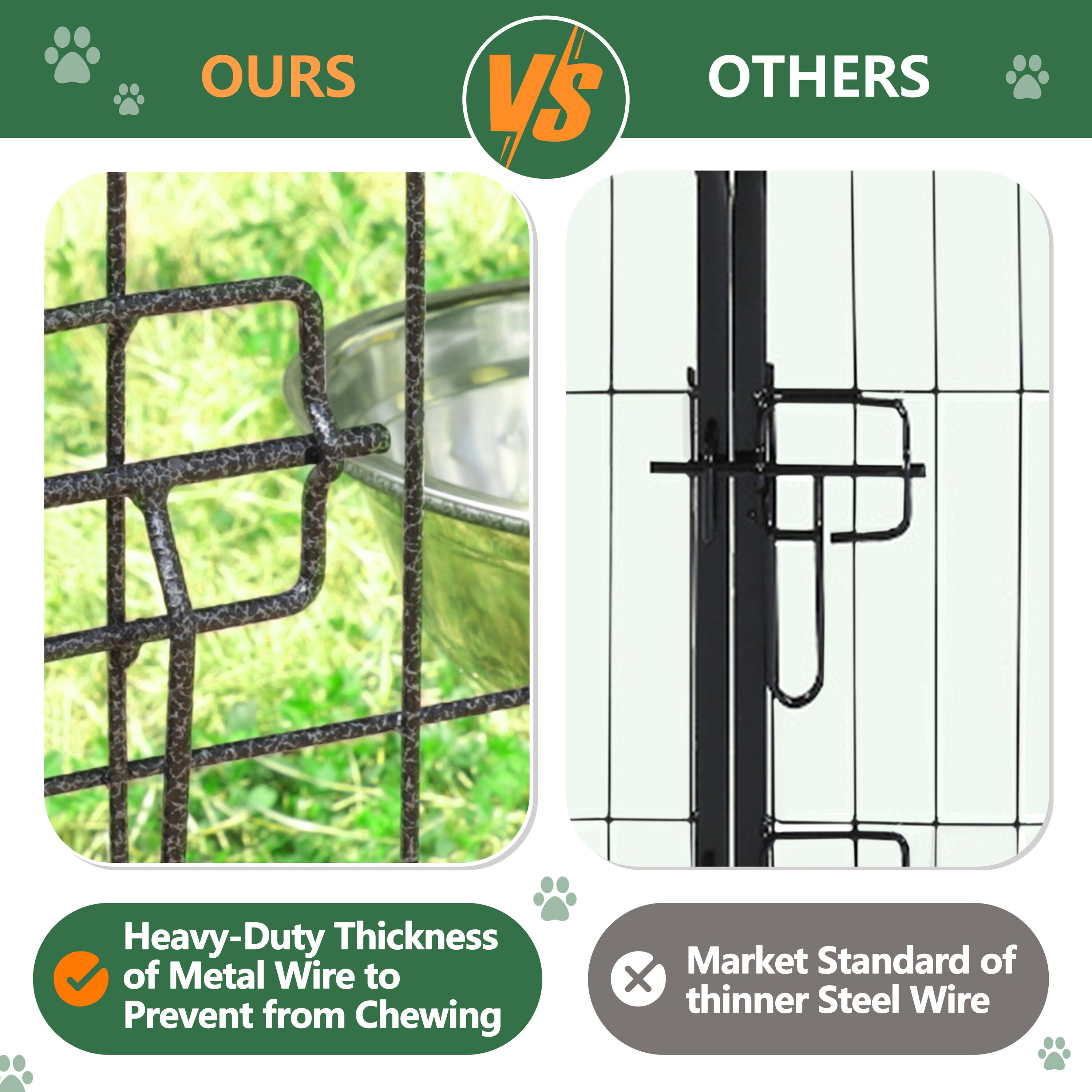 Metal Dog Kennel 90.4-In X 120.9-In Black Steel Indoor/Outdoor Pet Gazebo
