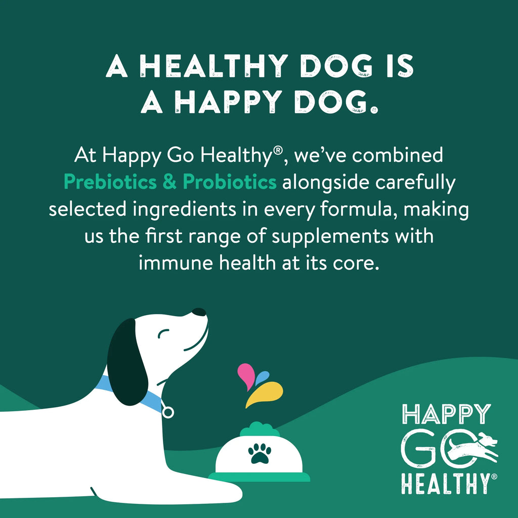 Probiotics for Dogs |  Prebiotic & Probiotic Dog Supplement with Ginger Root, Icelandic Seaweed, and Organic Kelp | All Breeds and Sizes | 60 Count