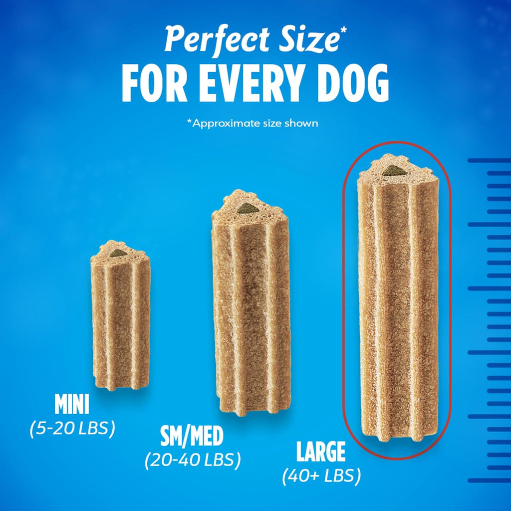 Activfresh Pack of 2 Dog Chews for Large Dogs 40 Lbs. and Up, Dental Chews to Freshen Breath, Chicken Flavor, 35 Oz. Each, 30 Chews Each/60 Total Chews - 30 Ct. Pouch