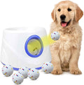 Dog Ball Thrower Launcher,Automatic Ball Launcher for Dogs with 3 Launching Distance 20-45FT,6 2.3 Inch ETPU Tennis Balls,Interactive Dog Toys for Small/Medium Dogs, Not for Aggressive Chewers