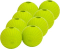 by Mammoth Supreme Rubber Dog Fetch Balls (8-Pack), Durable 3” Natural Rubber Balls with Safety Air Vent, High Bounce Fetch Toys for Aggressive Chewers, Launcher Compatible - Yellow