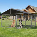 Outdoor Pet Playpen Heavy Duty Dog Kennel House Mesh Dog Big Cage Steel Fence Secure Lock